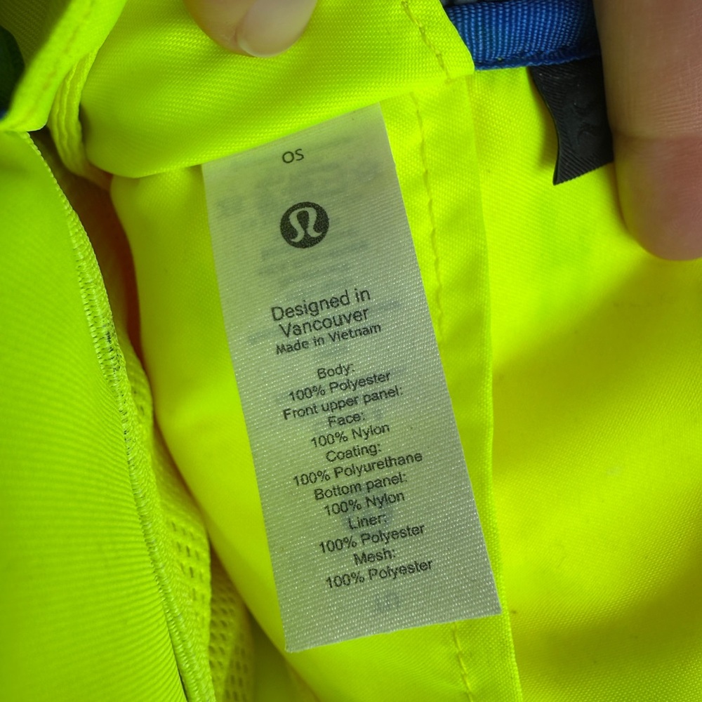 Lululemon Easy Access Crossbody Bag Pink Highlight Cerulean Blue Highlight Yello - Picture 10 of 12